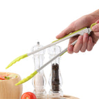 Lime Green Silicone And Stainless Steel Tongs | Zing