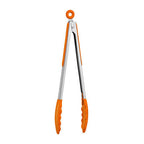 Orange Silicone And Stainless Steel Tongs | Zing