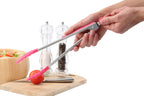 Hot Pink Silicone And Stainless Steel Tongs | Zing