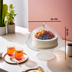 Clear Acrylic Cake Stand with Dome Lid | Faye