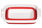 Red And White Collapsible Colander | Zing