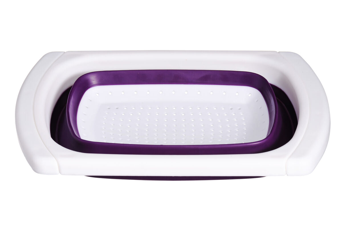Purple Over Sink Collapsible Colander | Zing