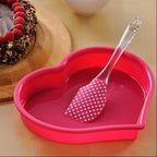 Hallie Silicone Mould and Spatula Baking Set | Heart