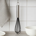 Black Silicone Whisk with Stainless Steel Handle | Zing