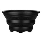 Black Silicone Colander and Food Steamer | Zing