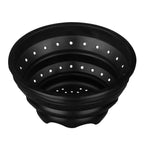 Black Silicone Colander and Food Steamer | Zing