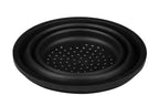 Black Silicone Colander and Food Steamer | Zing