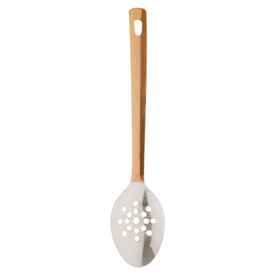 Stainless Steel Slotted Spoon with Copper Finish Handle | Freya