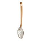 Stainless Steel Slotted Spoon with Copper Finish Handle | Freya