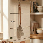 Stainless Steel Slotted Turner with Copper Finish Handle | Freya