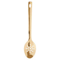 Gold Finish Slotted Spoon | Freya