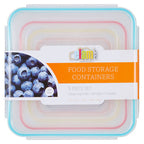 5 Piece Square Food Containers with Airtight Lids | Herrela