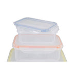 6 Piece Rectangular Food Containers with Airtight Lids | Herrela