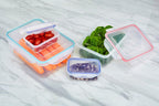 5 Piece Square Food Containers with Airtight Lids | Herrela