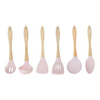 7 Piece Utensil Set In Pastel Pink | Zing