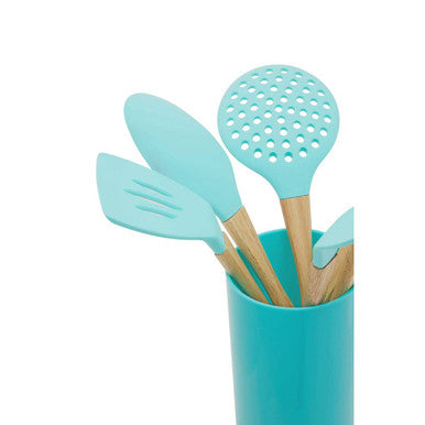 7 Piece Utensil Set In Pastel Green | Zing
