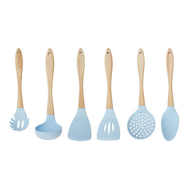 7 Piece Utensil Set In Pastel Blue | Zing