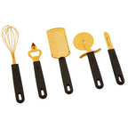Five Piece Light Gold Kitchen Gadget Set | Zing