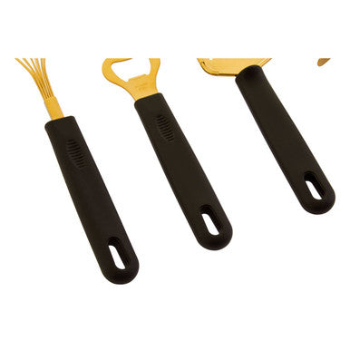 Five Piece Light Gold Kitchen Gadget Set | Zing