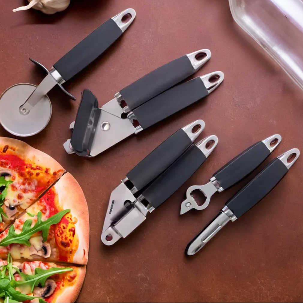 Five Piece Kitchen Gadget Set with Stand | Barron