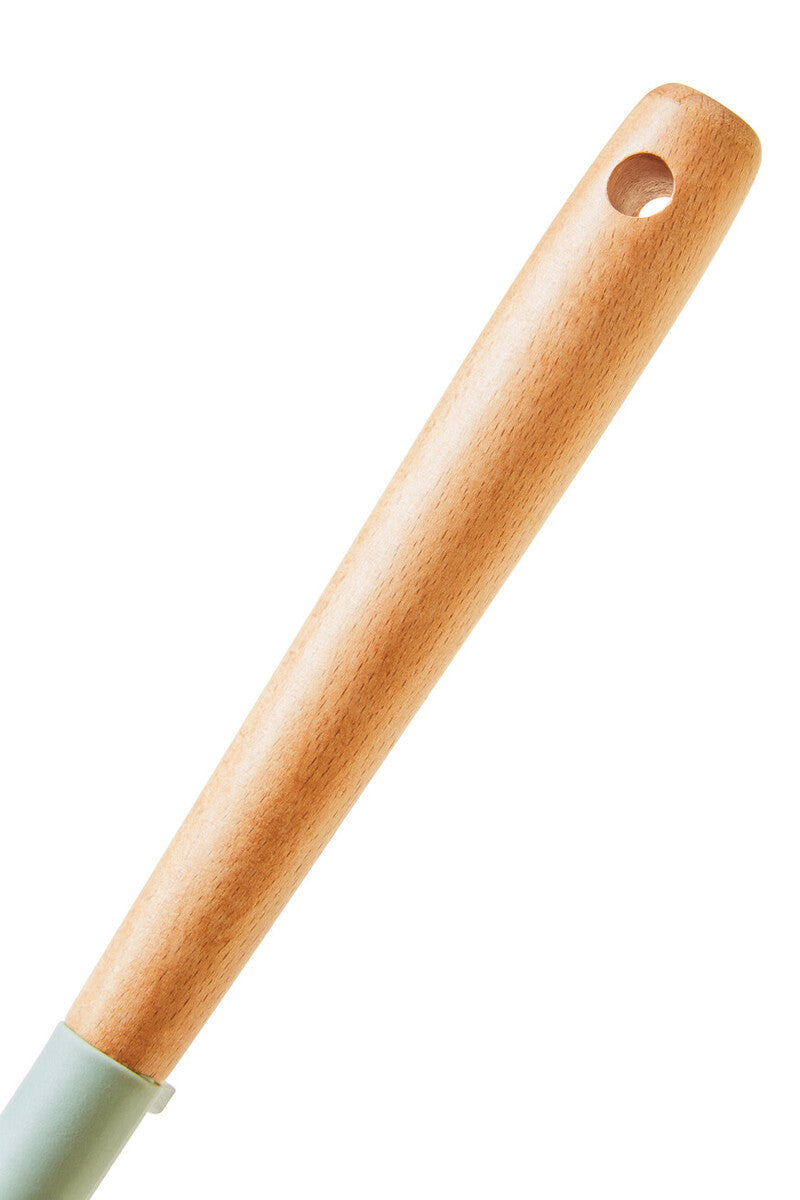 Sage Green Silicone Head Skimmer with Round Wood Handle | Nova
