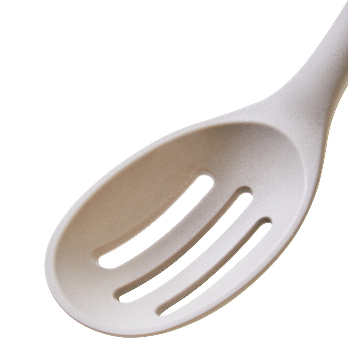 Stone Grey Silicone Head Slotted Spoon | Nova