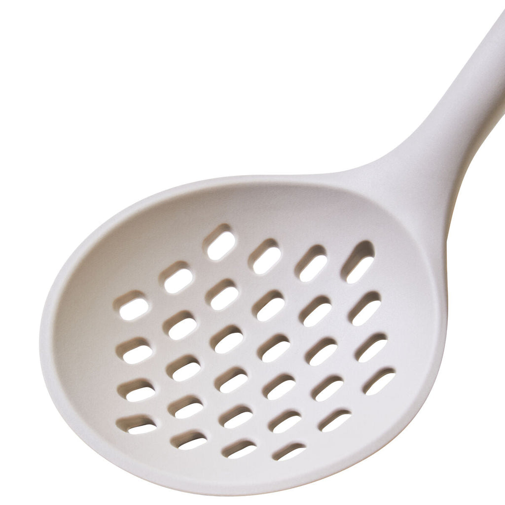 Nova Stone Grey Silicone Head Skimmer With Flat/Round Wood Handle