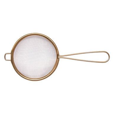 Small Gold Finish Round Sieve | Alchemist