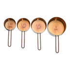 Set Of 4 Rose Gold Measuring Cups | Alchemist