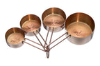 Set Of 4 Rose Gold Measuring Cups | Alchemist