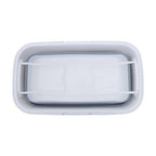 Averill  White And Grey Collapsible Basket With Handles