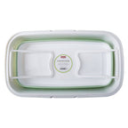 Collapsible Laundry Basket in Green and White | Averill