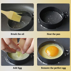 Set of 2 Non Stick Egg Rings | Bellano