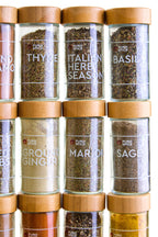 Bamboo Revolving Spice Rack with 16 Jars | Puro