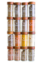 Acacia Wood Revolving Spice Rack with 16 Jars | Puro