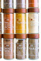 Acacia Wood Revolving Spice Rack with 16 Jars | Puro