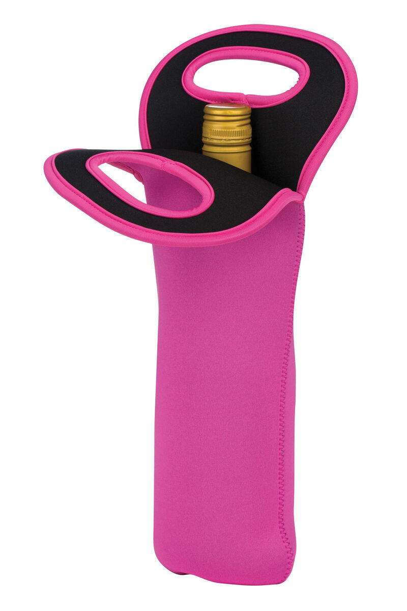 Hot Pink Wine Bottle Holder | Neoprene
