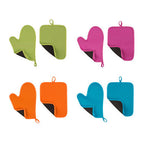 Blue Oven Glove and Pot Holder Set | Neoprene