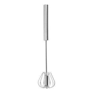 Press And Spin Silver Finish 30Cm Whisk | Zamin
