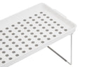 Set of 2 White and Grey Foldable Cabinet Racks | Romm