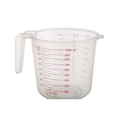 Set of Three Clear Plastic Measuring Jugs | Guluna