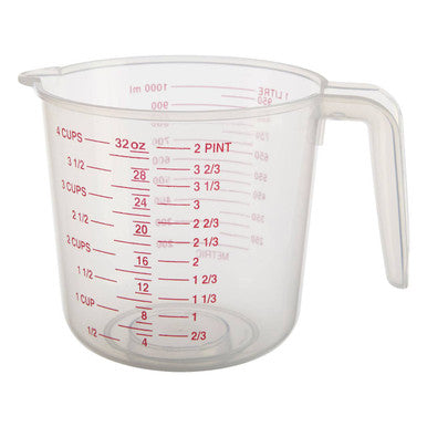 Set of Three Clear Plastic Measuring Jugs | Guluna
