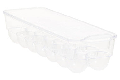Clear Plastic 14 Egg Storage Tray with Lid | Romm