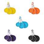 Set Of 4 Collapsible Black Silicone Measuring Cups | Zing