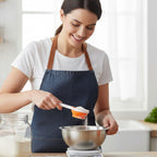 Set Of 4 Collapsible Orange Silicone Measuring Cups | Zing