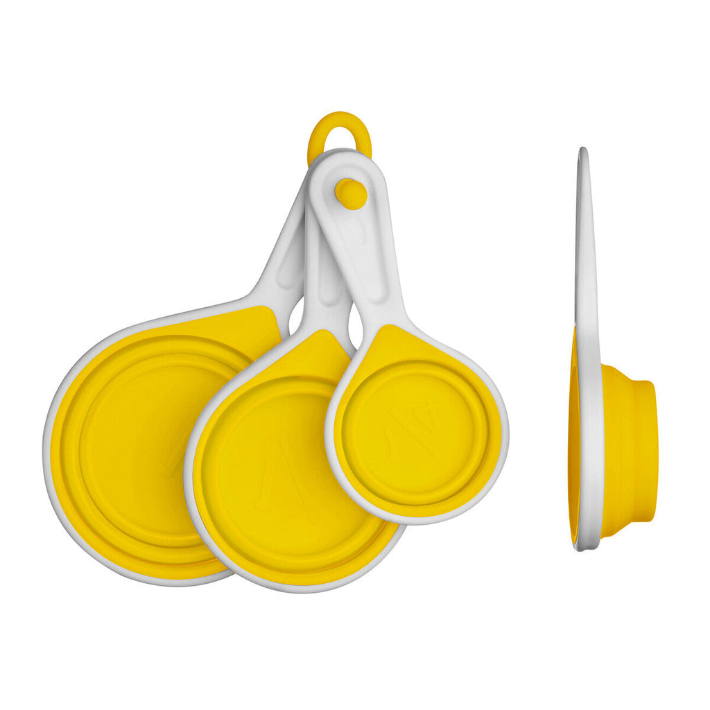 Yellow Collapsible Silicone Measuring Cups | Zing