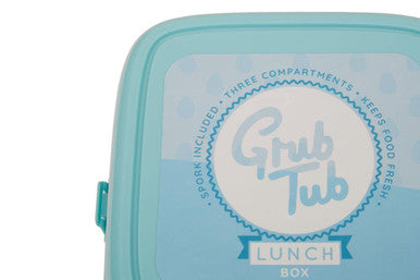 4 Compartments Mint Green Lunch Box | Grub Tub