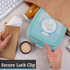 4 Compartments Mint Green Lunch Box | Grub Tub