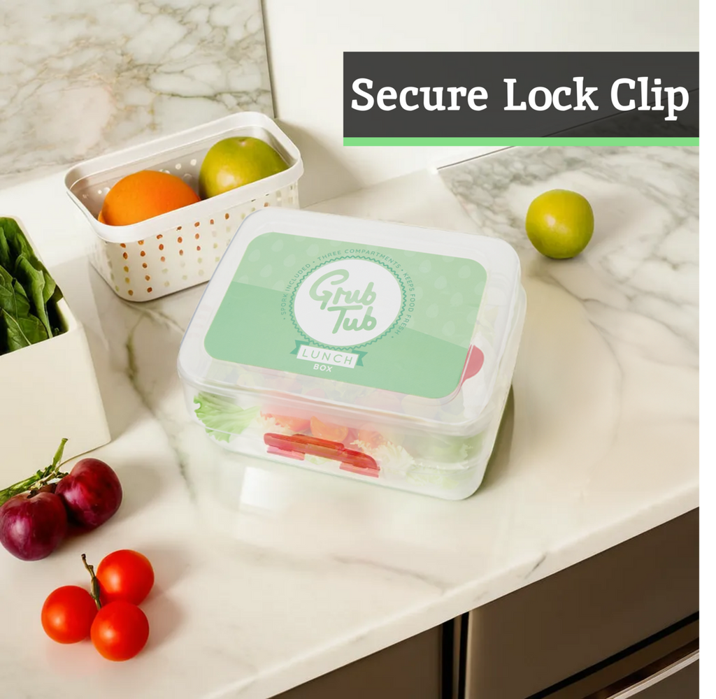 3 Compartments Lunch Box | Grub Tub