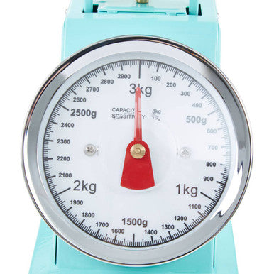 3Kg Pastel Green Retro Kitchen Scale | Olivier